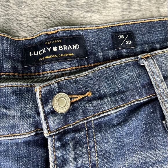 Men’s Lucky Brand 410 Athletic Slim Jeans 38-32 Blue Wash — Excellent Condition - Picture 4 of 11